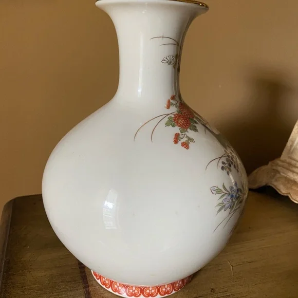 Japanese Shibata Peacock vase - Picture 8 of 9